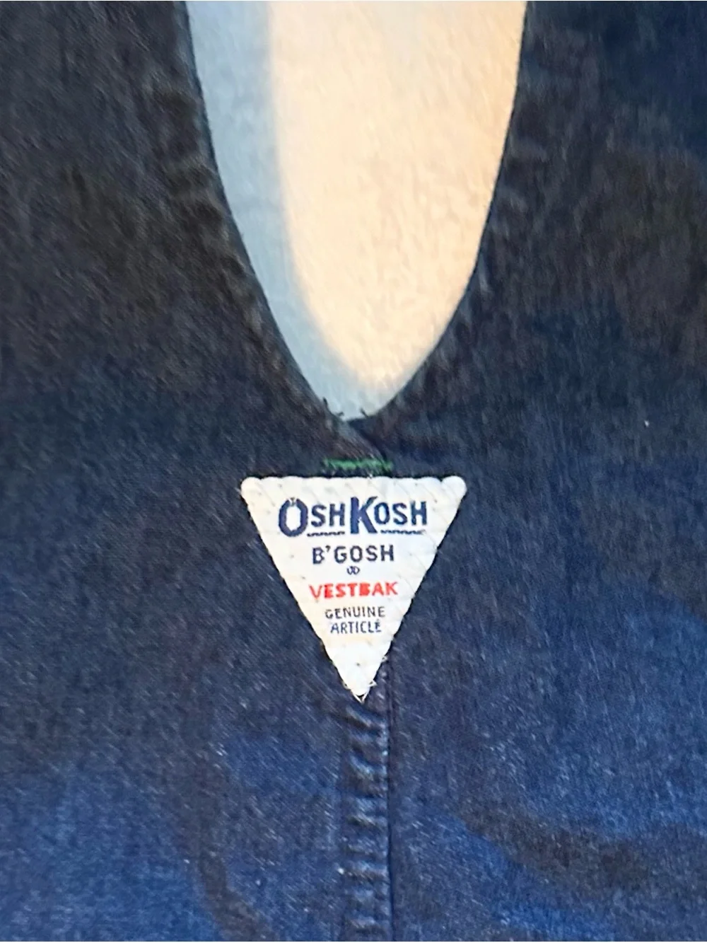 Vintage 90s OshKosh B'Gosh Denim & Plaid Bib Vestbak Overalls Kids 6 Jumper USA